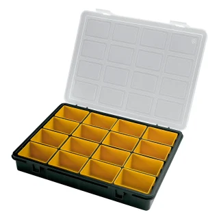 Organizador Plastico 16 Compartimentos Extraibles 242x188x37 mm. Caja Almacenaje, Malentin Organizador, Organizador Plastico