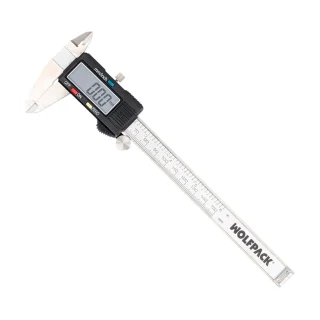 Calibre Digital Acero Inoxidable 150 mm. Pie de Rey, Paquimetro. Pantalla LCD, Boton de Bloqueo
