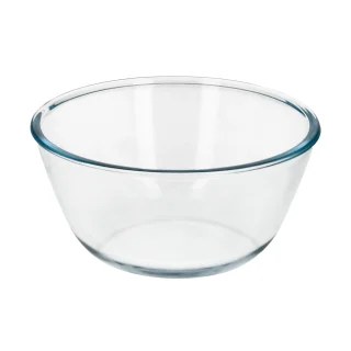 Bol De Cristal, Ideal Para Mezclas. 1.5 Litros. Libre BPA, Cristal De Borosilicato.Ensaladas, Postres, Cocina, Resposteria