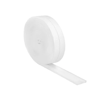 Burlete Espuma Blanco Rollo 8 metros. x 20 mm. Auto Adhesivo Protege Frio, Corrientes Aire, Humedad. Burlete Puerta y Ventana