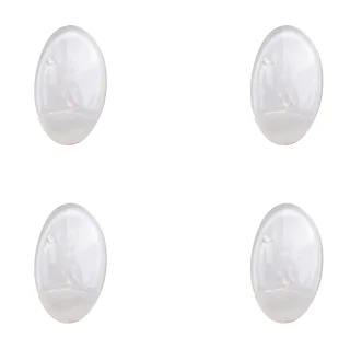 Colgador Oryx  Transparente Pequeño (Blister 4 Unidades) Adhesivo