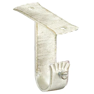 Soporte Techo Forja Ø 20 mm. Marfil / Oro (Blister 2 Piezas)