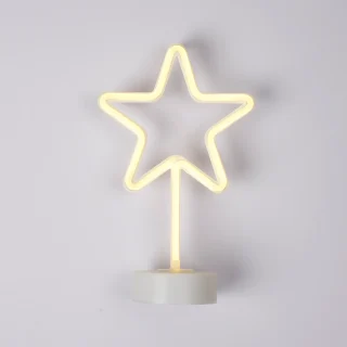 Estrella Navidad Neon Led 30cm. Blanco Calido