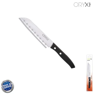 Cuchillo Aspen Santoku Hoja Acero Inoxidable 17 cm. Negro