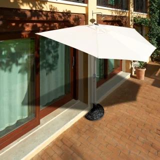 Sombrilla Jardin A Pared 2.7x2.54 Beige