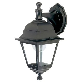 Farol Jardin Soporte Alto Negro.