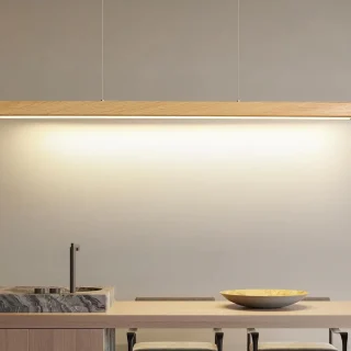 Luminaria Lineal LED Lineal 120cm Roble Muñoz e Hijos | 171220