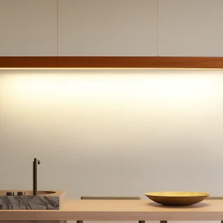 Luminaria Lineal LED Lineal 120cm Nogal Muñoz e Hijos | 171228