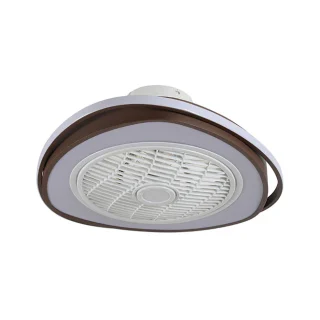 Ventilador con Luz | 5 Aspas | 70W LED | 53.5 cm | Marron | LUMIT GENEVA | Ref: 202596002 | LUZGURÚ