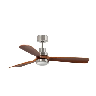 Ventilador Techo LED Níquel FARO LANTAU XL | 33463DCWW | LUZGURU