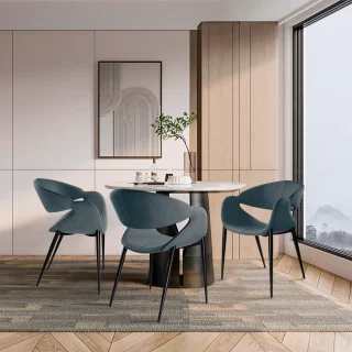 Sillón Azul Oscuro-Negro Giro Schuller