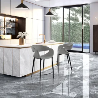 Taburete Alto Gris Claro Giro II Schuller