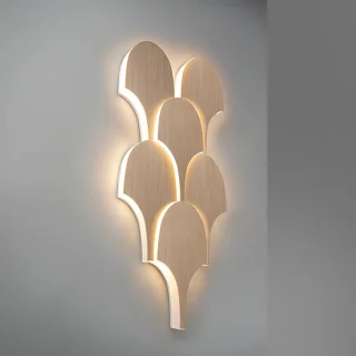 Aplique de Pared Dorado Serea Schuller