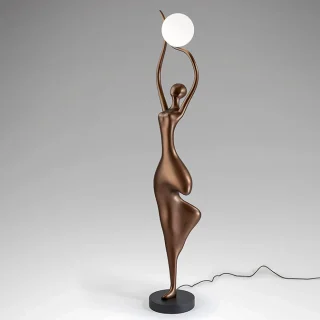 Lámpara Escultórica de Pie El Árbol Bronce Oscuro Schuller | 715591