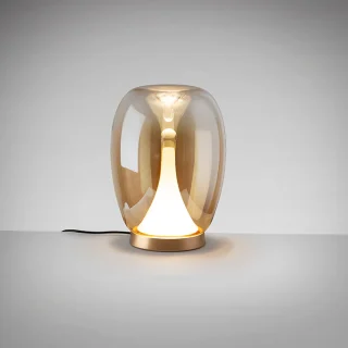 Lámpara Sobremesa Dorado/ambar Suspiro Schuller