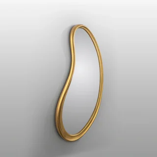 Espejo Decorativo Dorado Brigitte Schuller