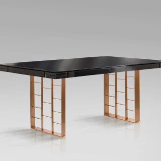 Mesa Comedor Antracita-Oro Rosa Vita Schuller