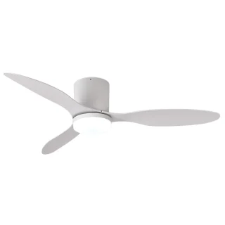Ventilador Techo LED | 48W | Silencioso | 130 cm | Blanco/Blanco | BELAIR MISTRAL | Ref: B-2546 | LUZGURÚ
