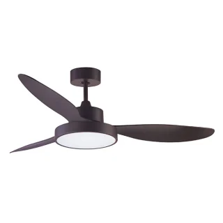 Ventilador Techo | Luz LED 25W | SHAKESPEAR TULUM | 120 cm | Marron | Ref: B-2652BR | LUZGURÚ