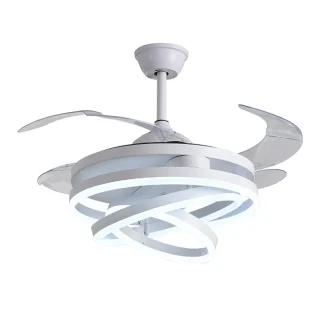 Ventilador Techo LED | Luz Ajustable | 6480 lm | 108 cm | Blanco | BELAIR SFERA | Ref: B-28500WT | LUZGURÚ