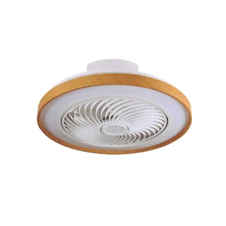 Ventilador Techo LED | Luz Regulable | 50 cm | Madera Natural/Blanco | BELAIR CATHAY | Ref: B28170WO | LUZGURÚ