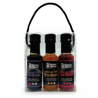 Pack 3 Botellas Salsas de chile de 125ml.