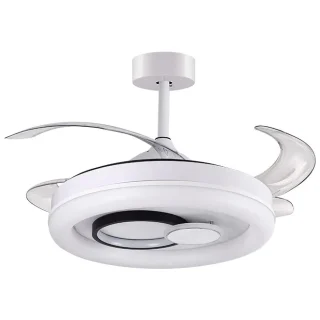 Ventilador con Luz | 10900 Lúmenes |  BELAIR HERSA | 108 cm | Blanco | Ref: F-1033 | LUZGURÚ