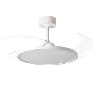 Ventilador Techo LED | Luz Ajustable | 6 Velocidades | 106 cm | Blanco | BELAIR SLIM | Ref: F-1035 | LUZGURÚ