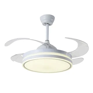 Ventilador Techo LED | 6 Velocidades | Luz Ajustable | 108 cm | Blanco | BELAIR ASGARD | Ref: F1005 | LUZGURÚ