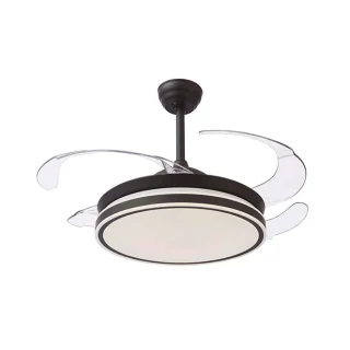 Ventilador Techo con Luz | 48W LED | ASGARD MINI | 91 cm | Negro | BELAIR | Ref: F1006-40 | LUZGURÚ