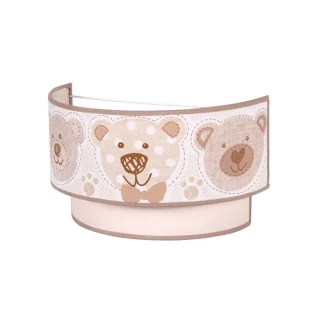 Aplique Infantil Panda Celeste 1xE27 | Abrila | 056161048