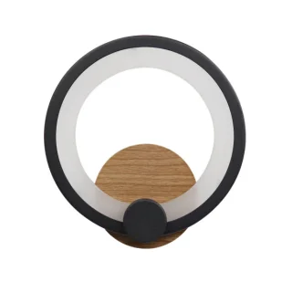 Aplique LED Sydney 10W 4000K Negro/Madera | Abrila | 155961084