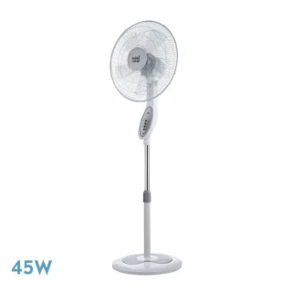 Ventilador de Pie Floxo Blanco/Gris 45W | Abrila | 183541001