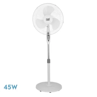 Ventilador de Pie Bise Blanco 45W Oscilante | Abrila | 184041001