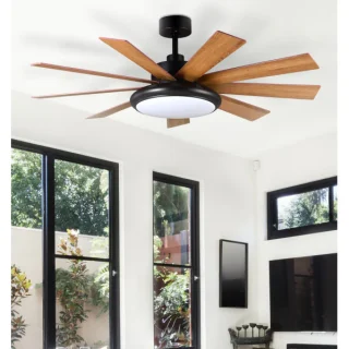 Ventilador Techo Pireo 36W Negro 132cm | Abrila | 185391982