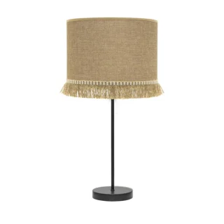 Lámpara Sobremesa Alto Sibila Negro/Arena 62cm | Abrila | 186371109