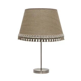 Lámpara Sobremesa Alto Ada Cuero/Arena | Abrila | 186571114