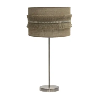 Lámpara Sobremesa Grande Kala Cuero/Saco | Abrila | 186771114