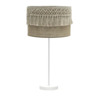 Lámpara Sobremesa Ekaterina Grande Blanco/Saco 63cm | Abrila | 188271101