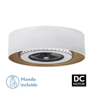 Ventilador Techo Tania 72W Blanco/Madera Clara | Abrila | 188391701