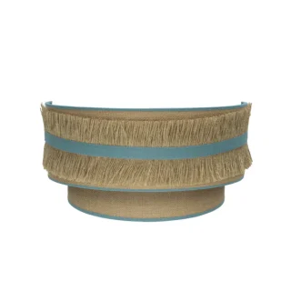 Aplique de Pared Natalia Saco-Turquesa 17x30x15 cm | Abrila | 188561048