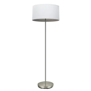 Pie de Salón Tatiana Níquel/Blanco-Madera Gris 162cm | Abrila | 189141083