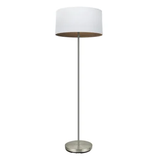 Pie de Salón Tatiana Níquel/Blanco-Madera Oscura | Abrila | 189141084