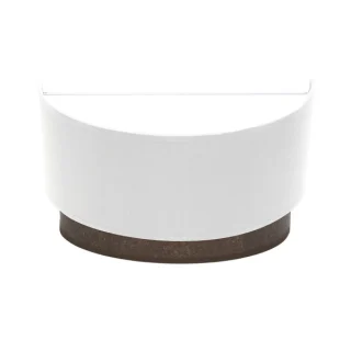 Aplique Tatiana 1xE27 Blanco/Óxido 17x30x15 cm | Abrila | 189161017