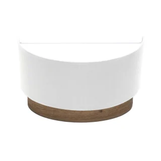 Aplique Tatiana Blanco/Madera Oscura 17x30x15 cm | Abrila | 189161084