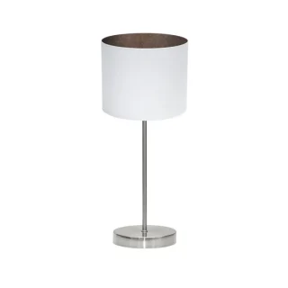 Lámpara Sobremesa Tatiana Níquel/Blanco-Óxido | Abrila | 189171017