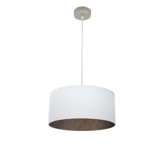 Colgante Tatiana Níquel/Blanco-Óxido 40x40 cm | Abrila | 189194017