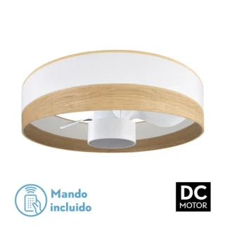 Ventilador de Techo DC Olga Blanco/Madera Clara | Abrila | 190091701