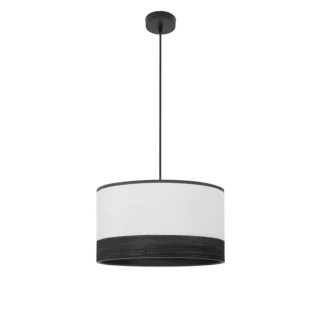 Colgante Olga Negro/Blanco-Madera Negra 40x40 | Abrila | 190094009