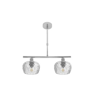 Lámpara Estela 2xE14 Cromo Reg. 41x13cm | Abrila | 196852020